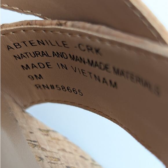 ABOUND Tenille Platform Sandal Women's Ankle Strap Natural Cork Size US9M EU40 - Picture 9 of 9